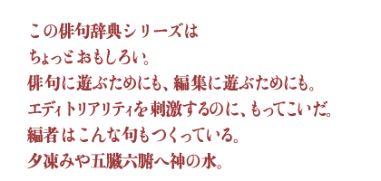 1184夜 現代俳句表記辞典 水庭進編 松岡正剛の千夜千冊