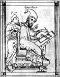 プラトン（左）とソクラテス（右）