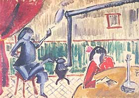 『上海の思い出』 富永太郎画