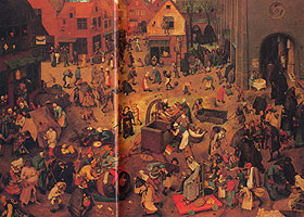 『謝肉祭と四旬節の喧嘩』（1559年）