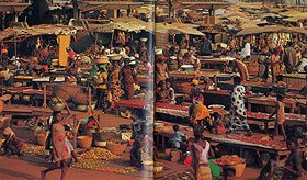西アフリカの市場